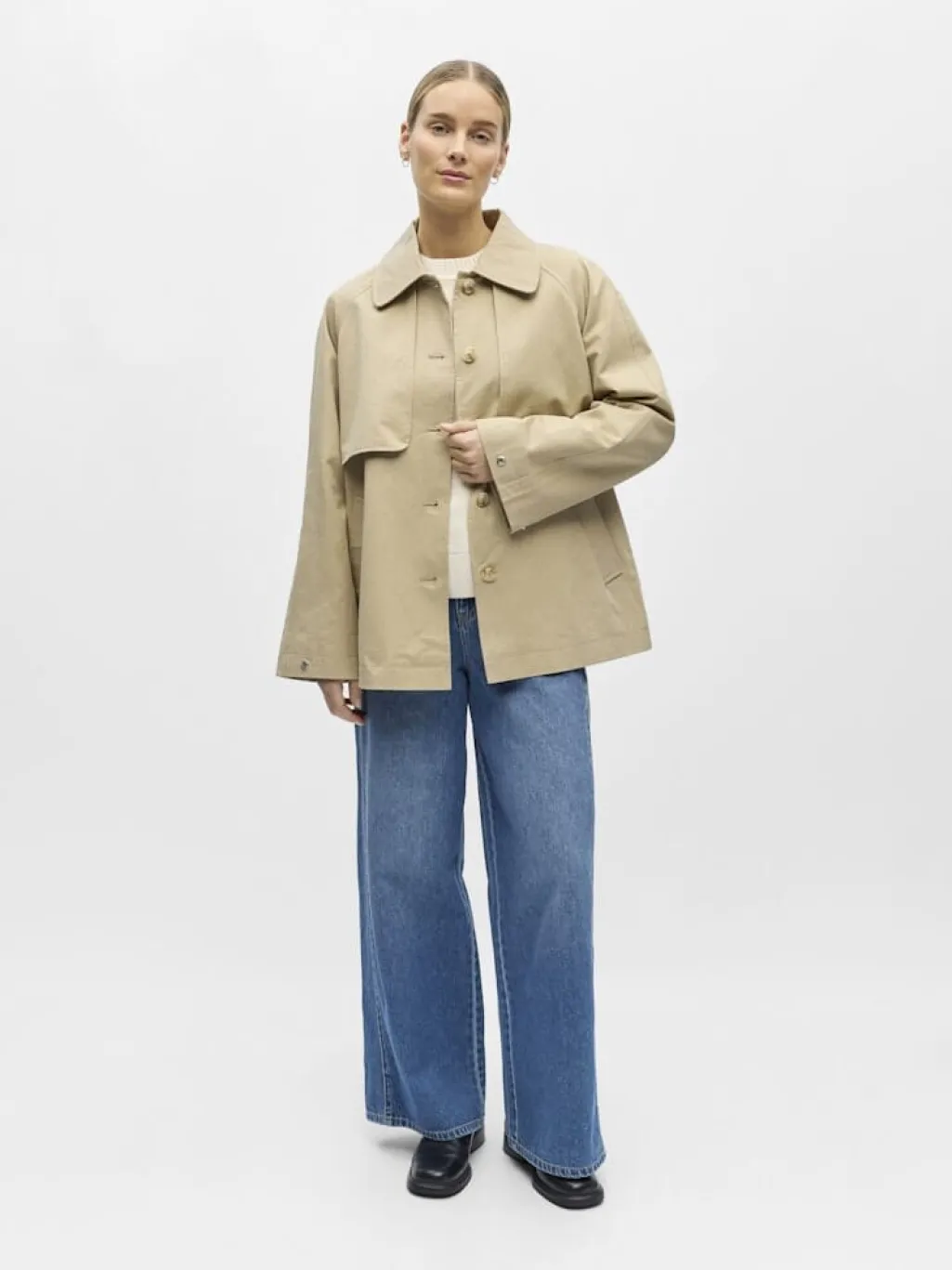 Objpaula Re L/S Trench Jacket