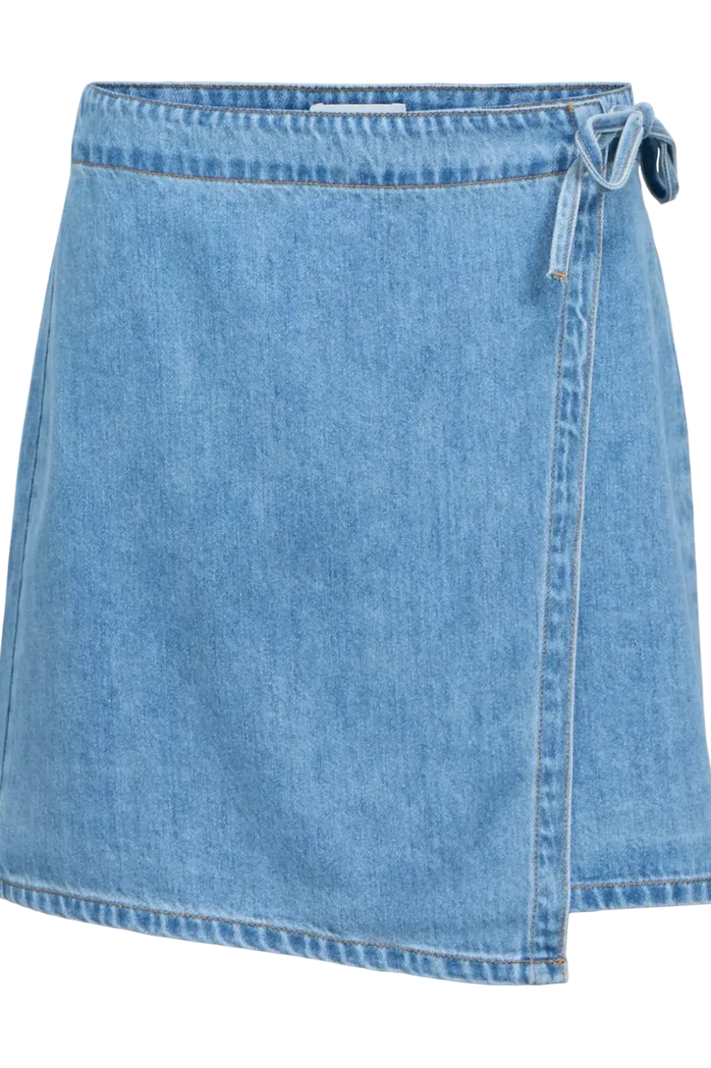 Objrosie Denim Short Wrap Skirt