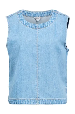 Objrosie S/L Lo Denim Top