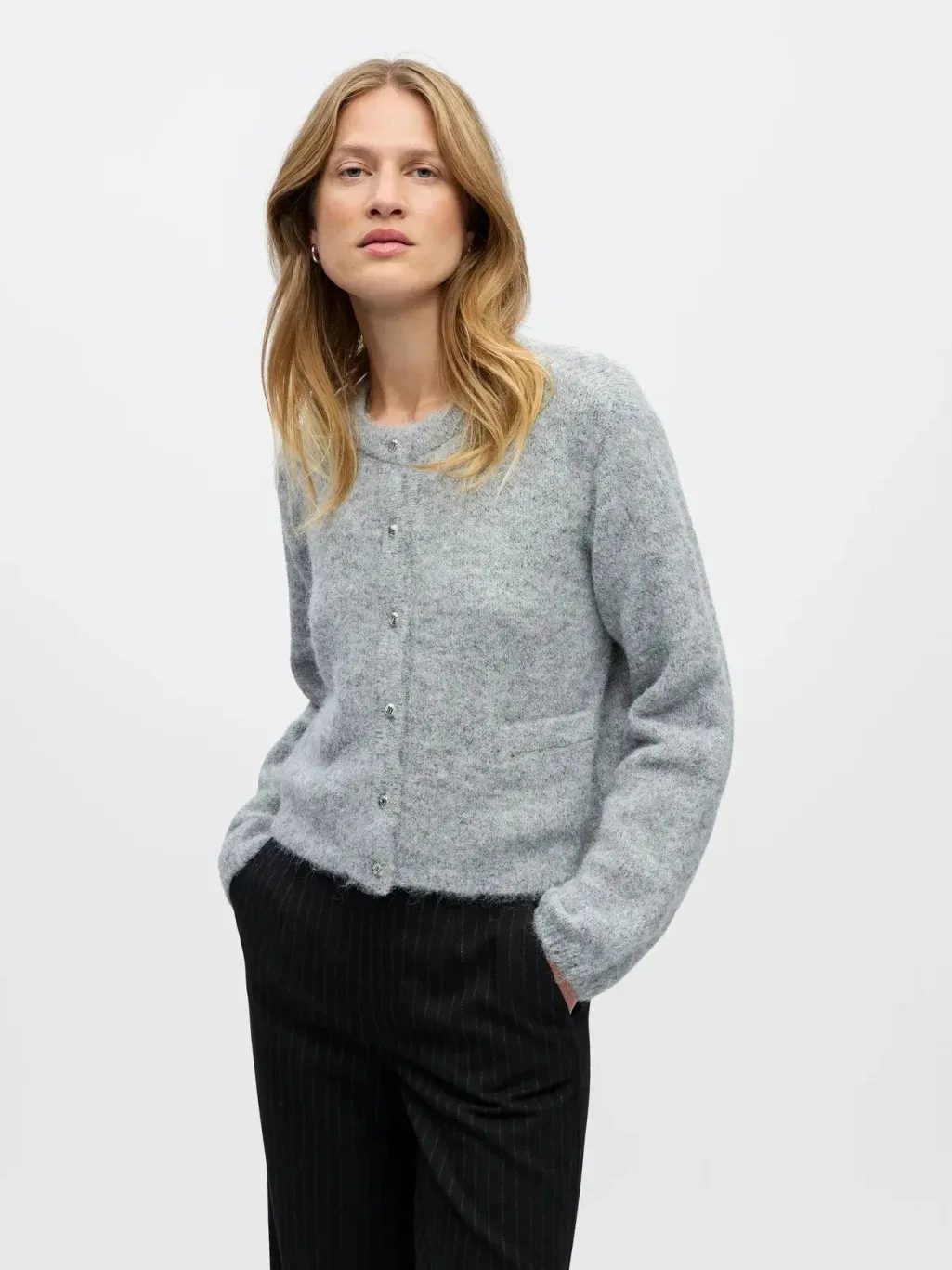 Objsaggia Re L/S Knit Cardigan
