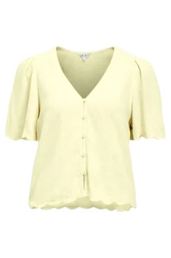 Objsanne 2/4 Lo V-Neck Top