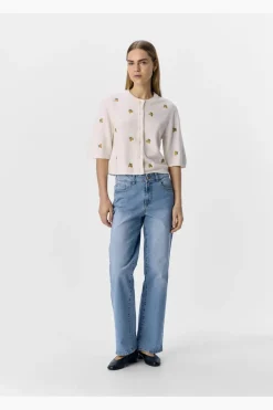 Objthess 3/4 Sleeve Cardigan