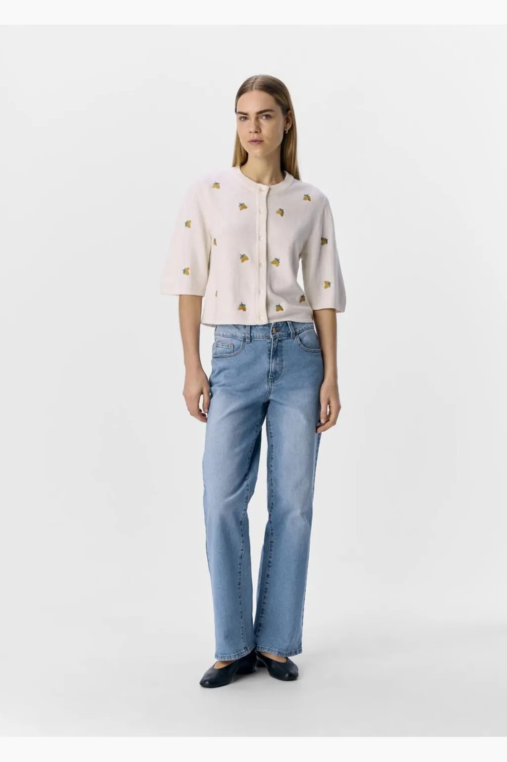 Objthess 3/4 Sleeve Cardigan