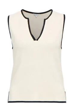 Objviva S/L Re V-Neck Knit Top