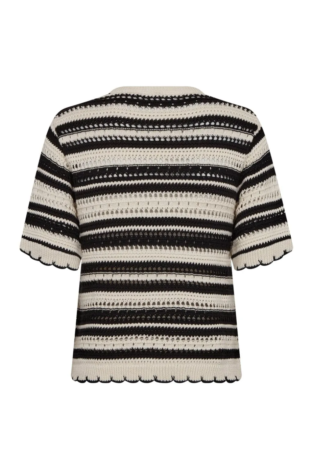 Odettecc Stripe Ss O-Knit 42018