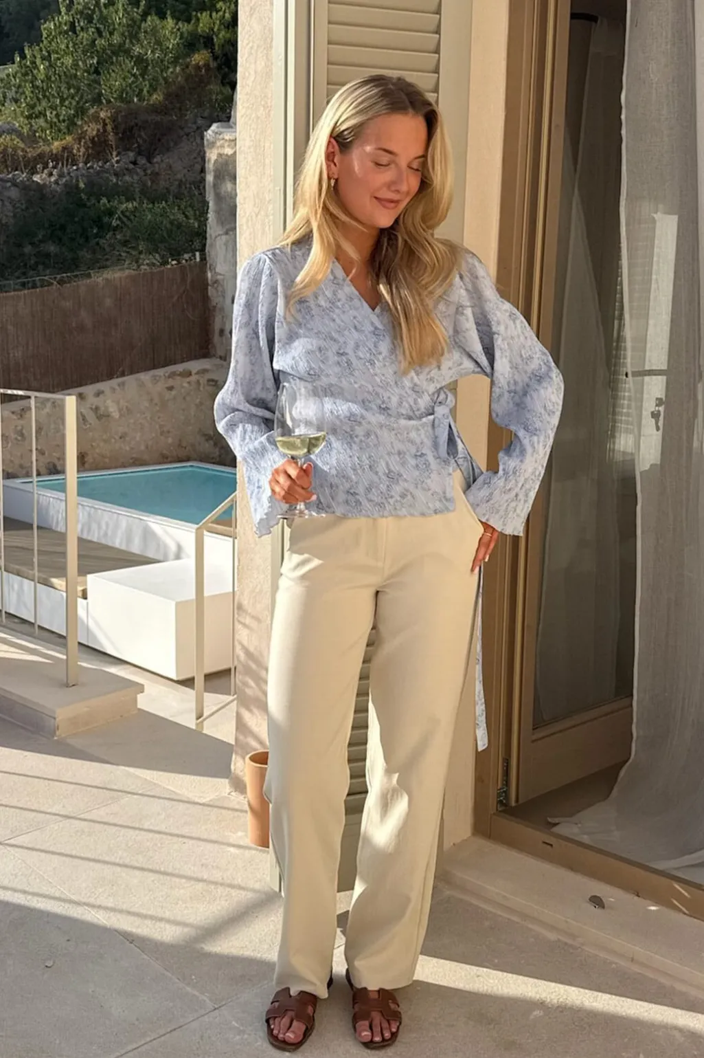 Ofeliaic Wrap Shirt A23939