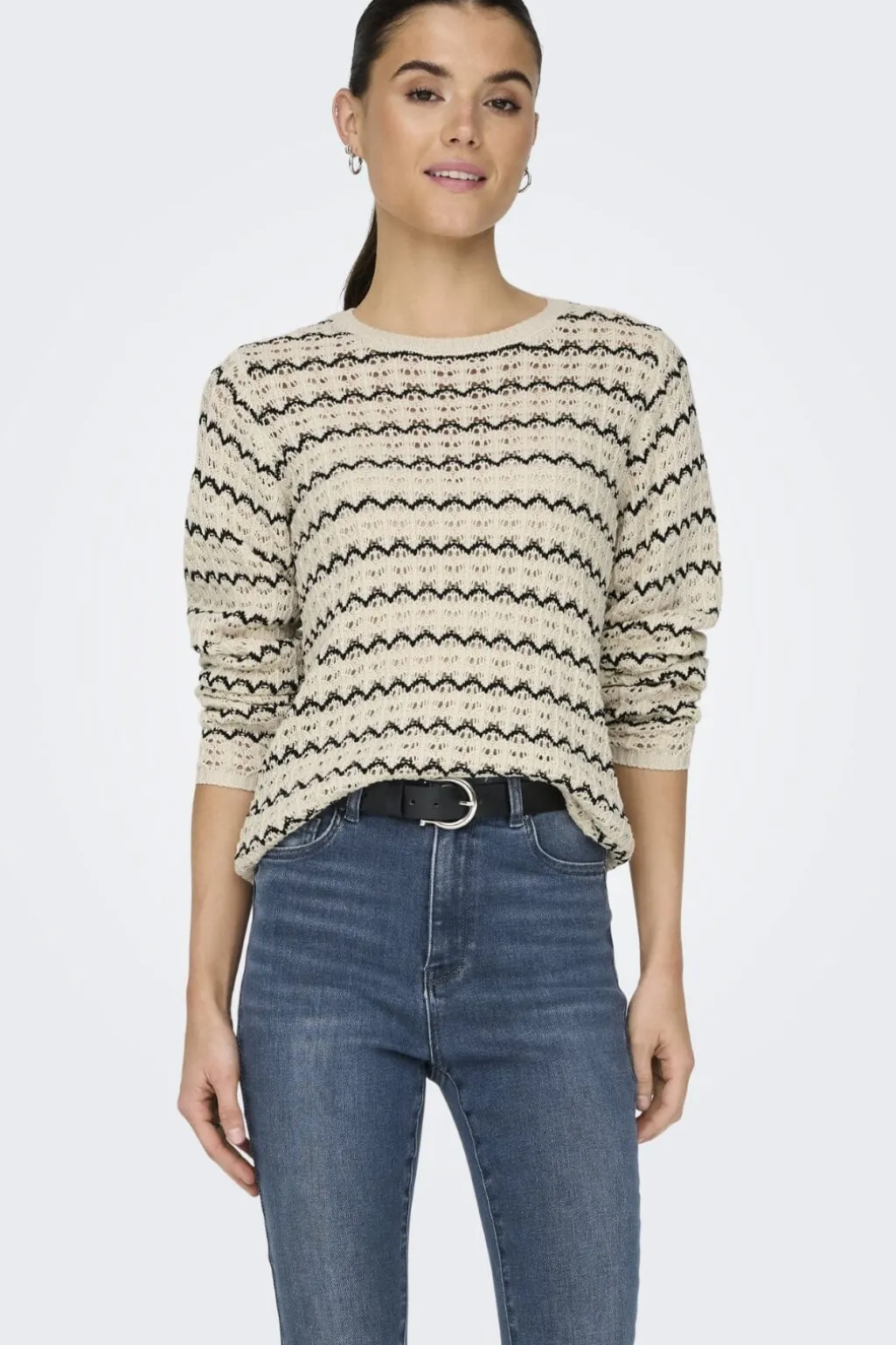 Onlasa Ls Structure O-Neck Knt