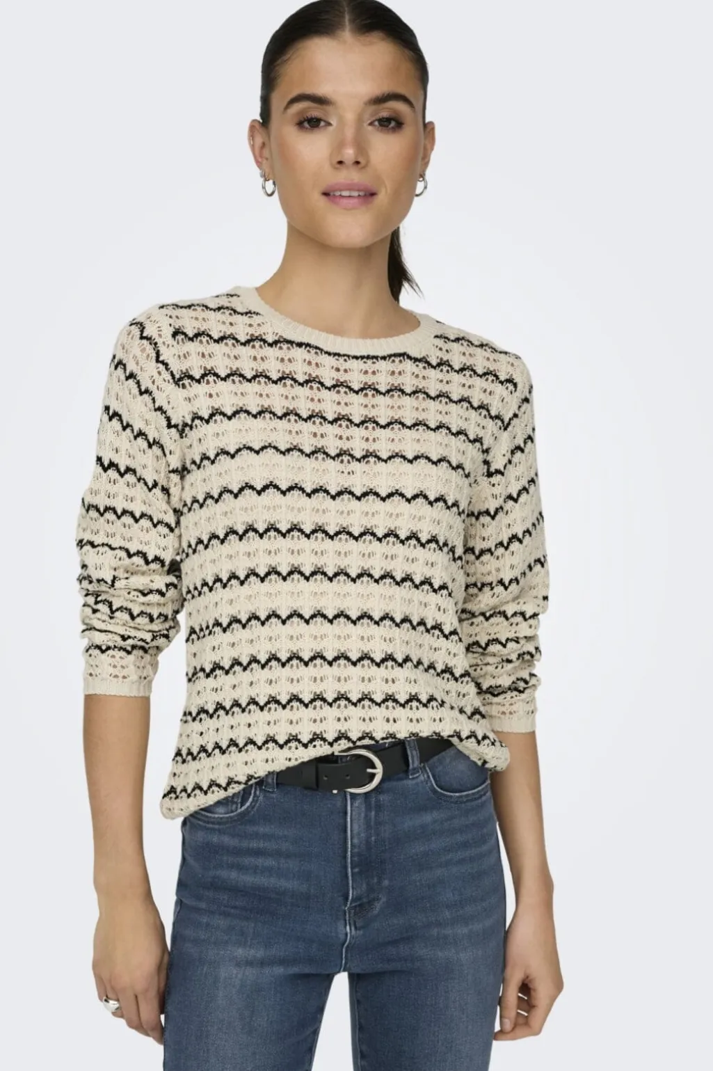 Onlasa Ls Structure O-Neck Knt