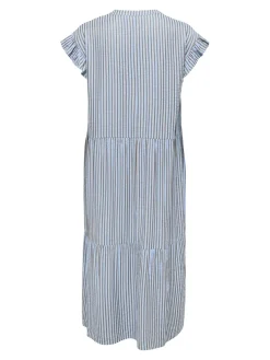 Onlbari Sl Fril Vneck Midi Dress