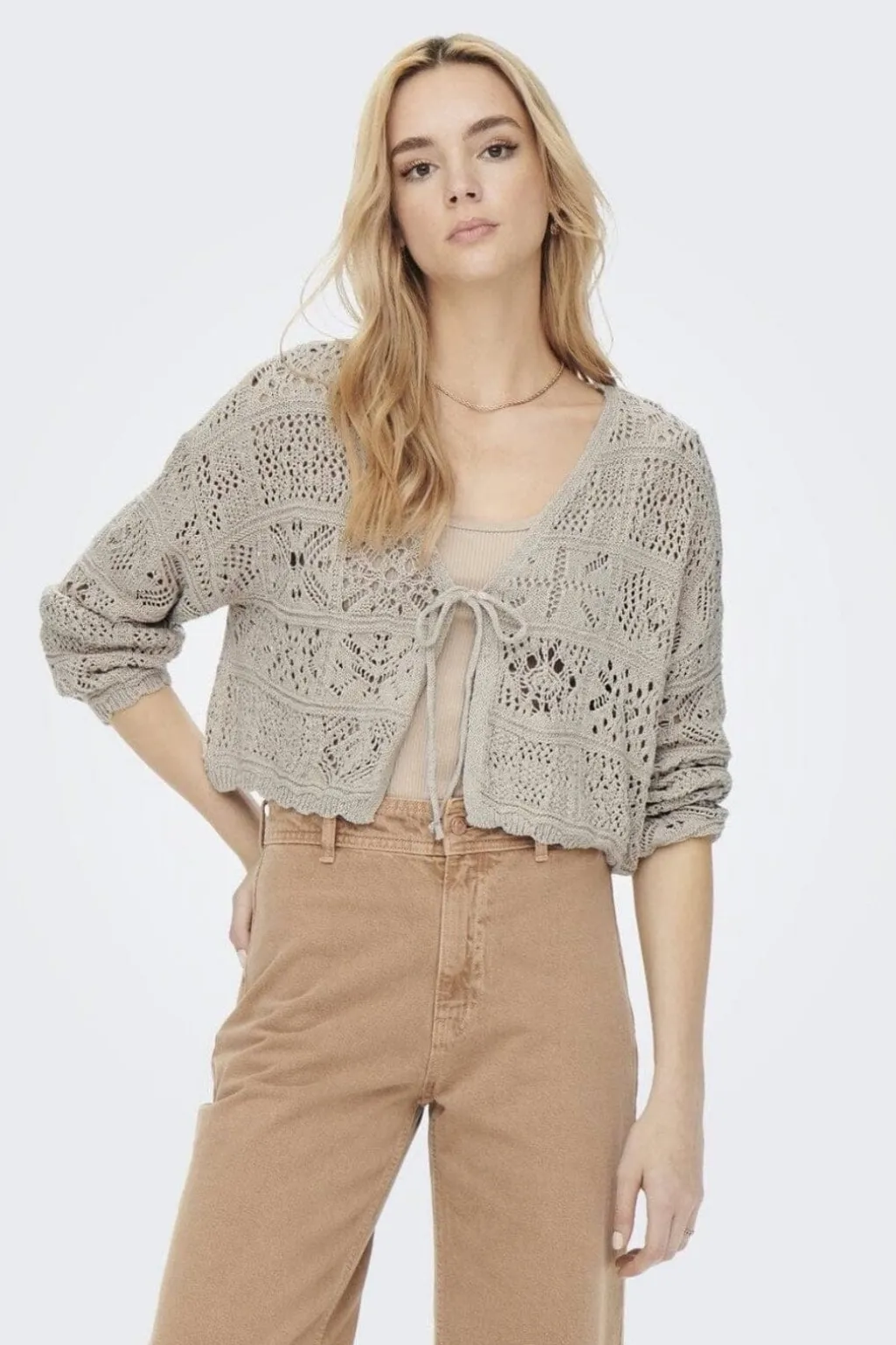 Onlbeach Life 7/8 Tie Cardigan Knt