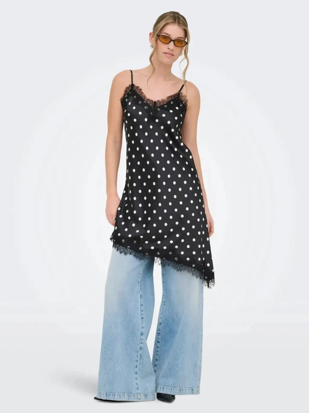 Onlbella Strap Satin Lace Dress