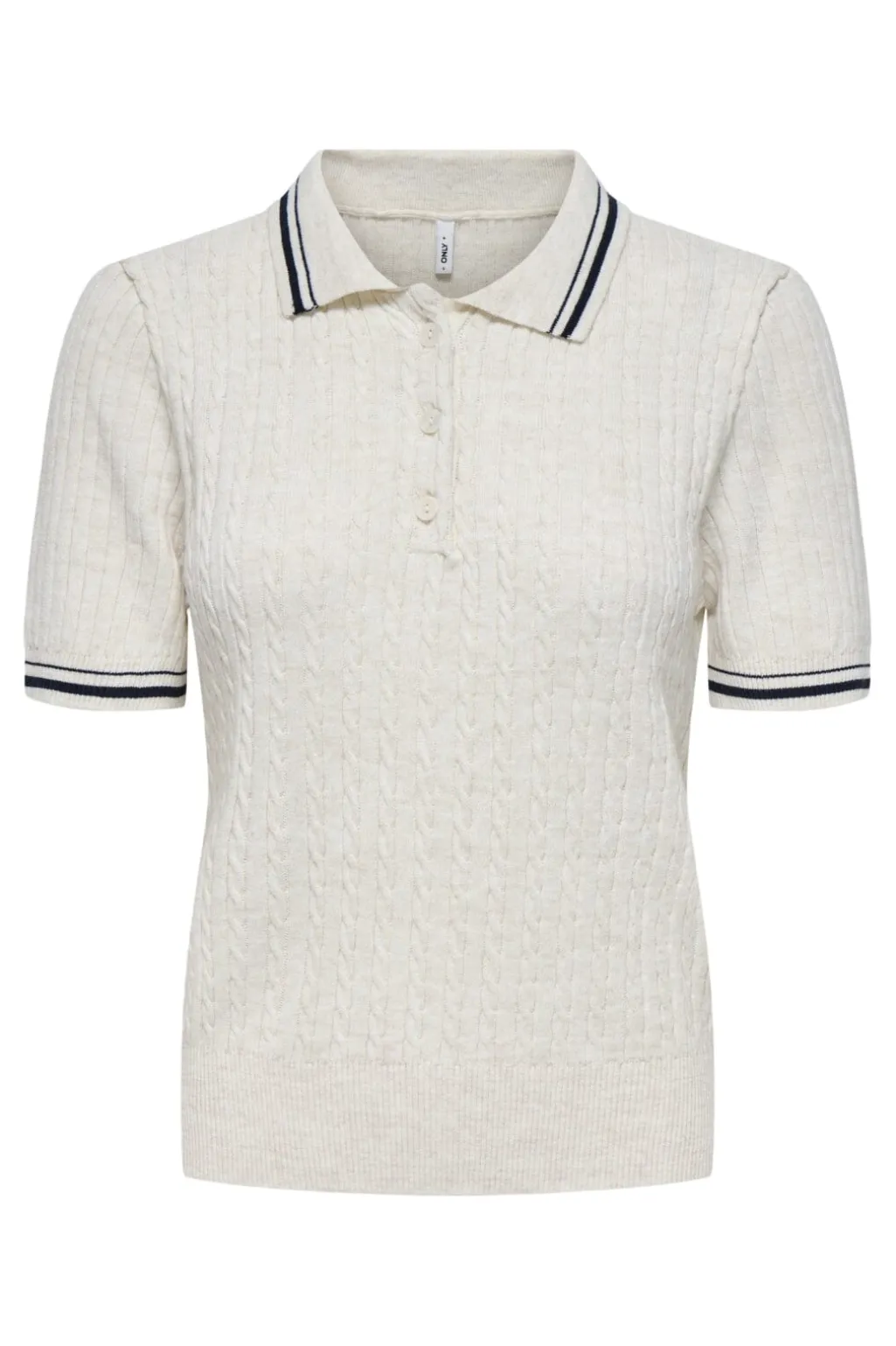 Onlcanton Ss Polo Pull Knt