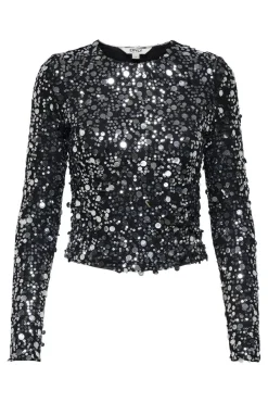 Onlcatina Ls Sequins Top