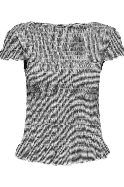 Onlcelle Life Cap Smock Boatneck Top