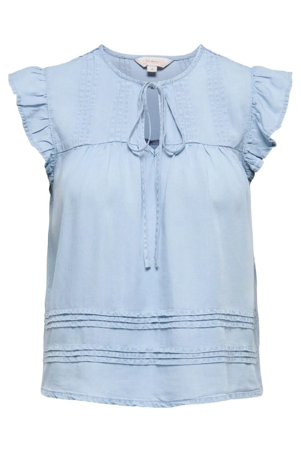 Onlcharis Life Sl Tie Neck Top Cc