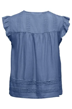 Onlcharis Life Sl Tie Neck Top Cc