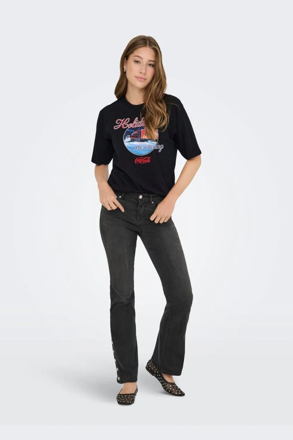 Onlcoca Cola Xmas Life S/S Top