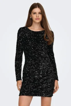 Onlconfidence L/S Deep Sequins Dressjrs.
