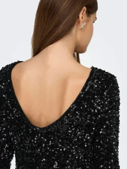 Onlconfidence L/S Deep Sequins Dressjrs.