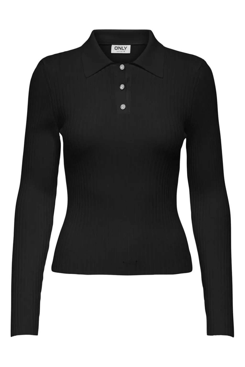 Onlelisa L/S Rib Polo Knt