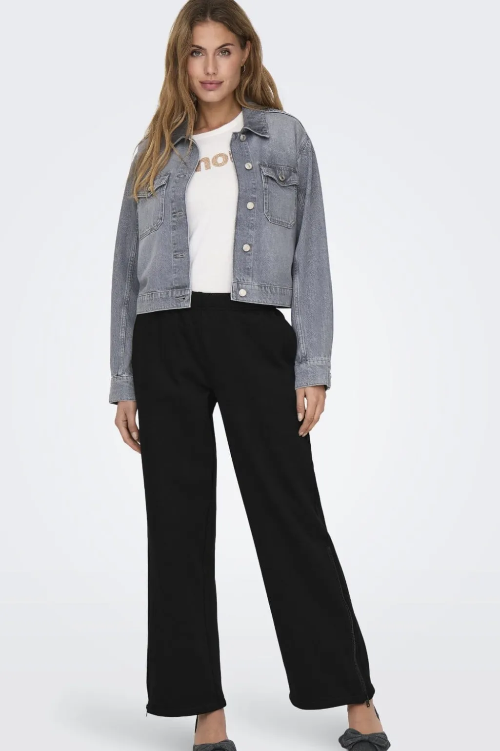 Onlelliot Wide Zip Pant Swt