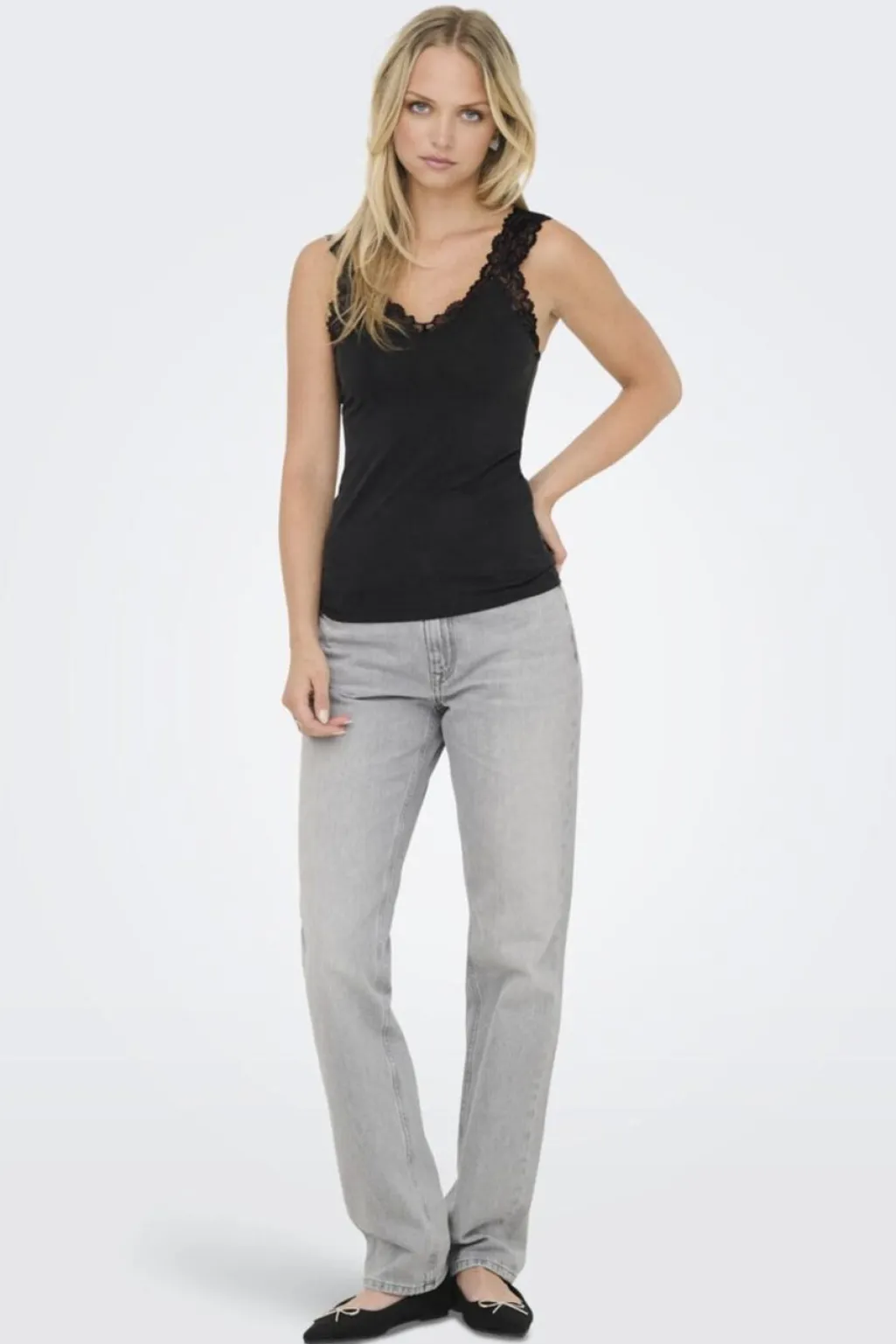 Onl30 Free Life S/L Singlet Top