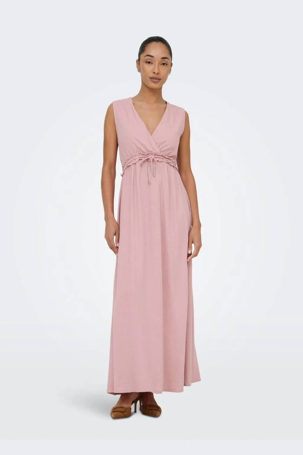 Onlgoa Sl Linen Bl Long Dress Cc