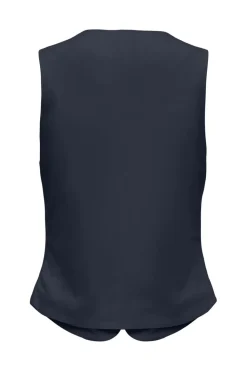 Onlgoa S/L Linen Bl Waistcoat Cc Tlr