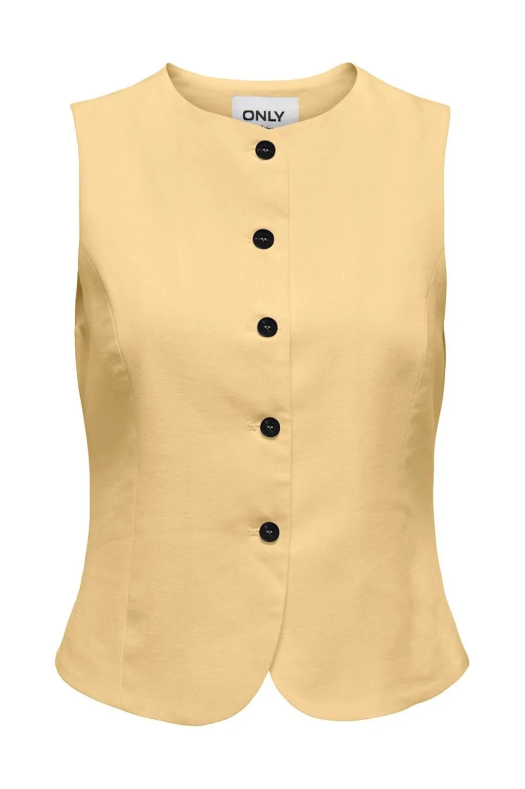 Onlgoa S/L Linen Bl Waistcoat Cc Tlr