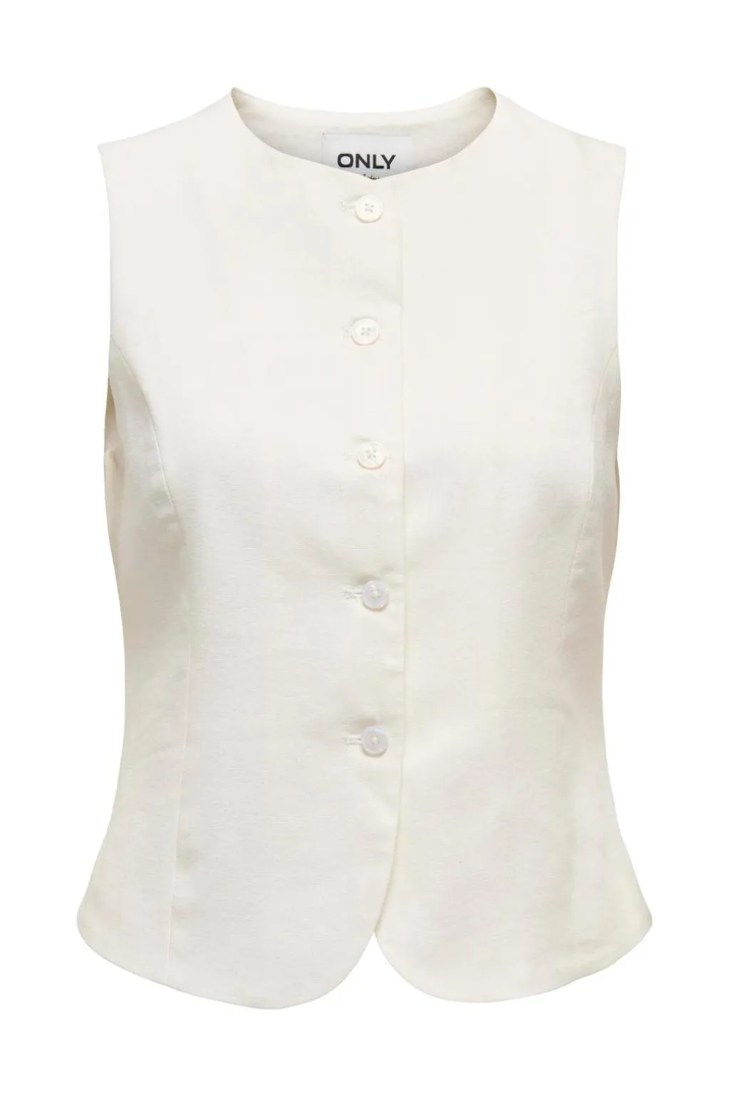 Onlgoa S/L Linen Bl Waistcoat Cc Tlr