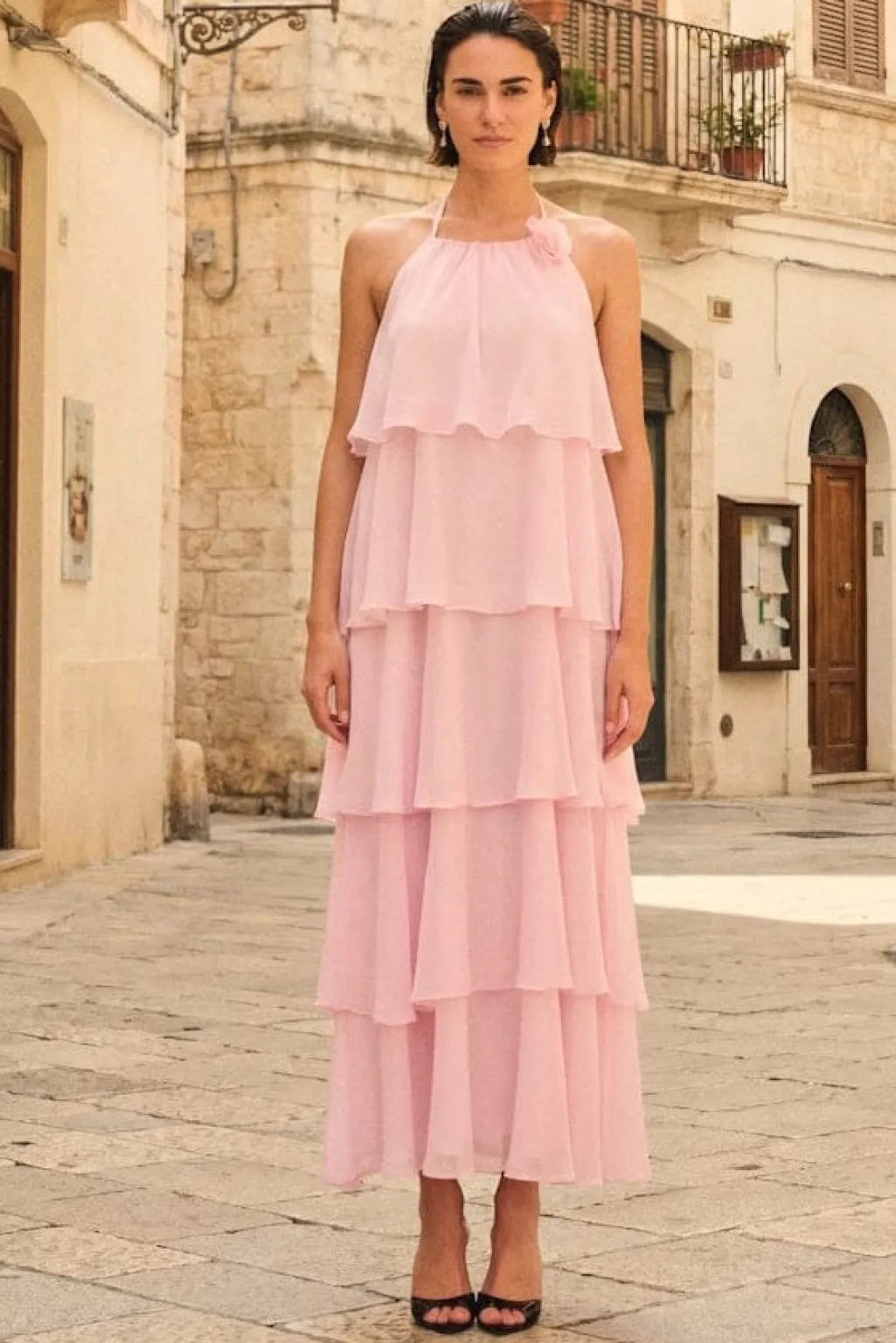Onlhiva S/L Long Layer Dress