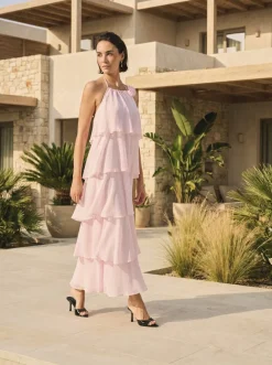 Onlhiva S/L Long Layer Dress