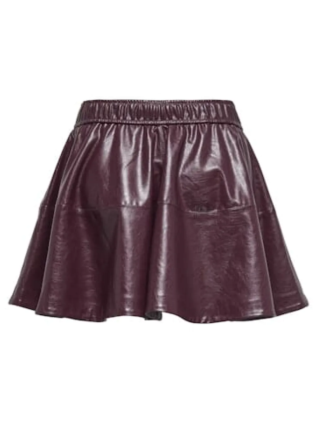 Onljacky Faux Leathe Skater Skirt