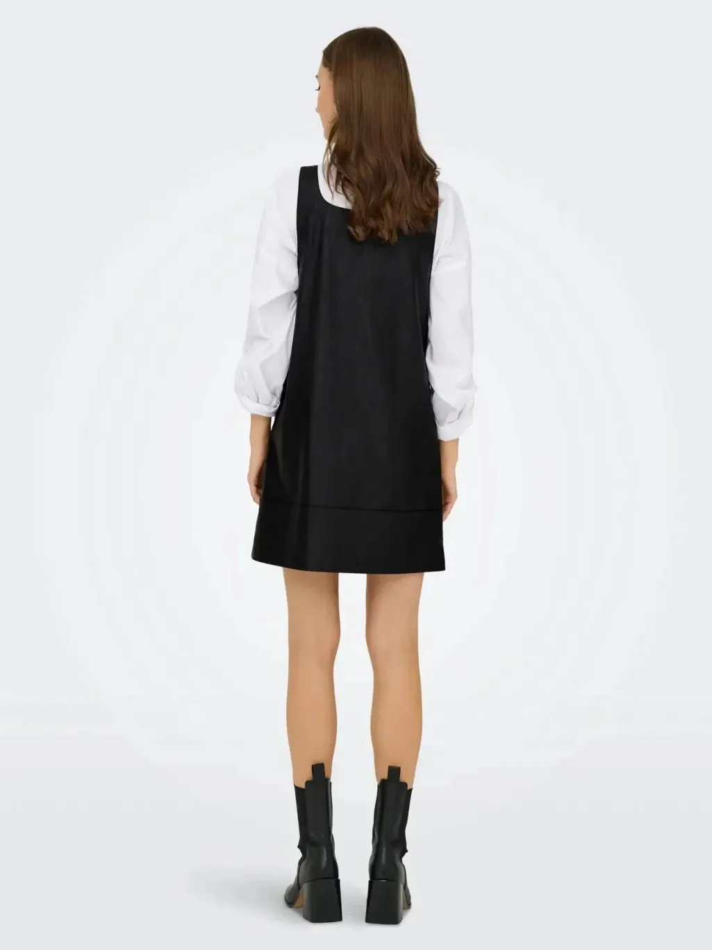 Onljosie Faux Leather Dress Cc