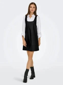 Onljosie Faux Leather Dress Cc
