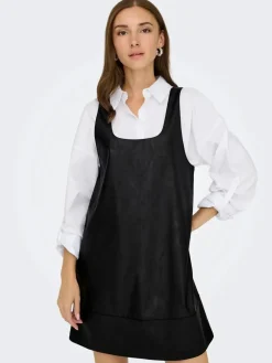 Onljosie Faux Leather Dress Cc