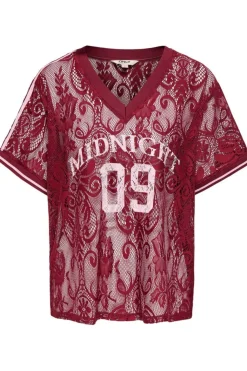 Onljules S/S V-Neck Lace Top