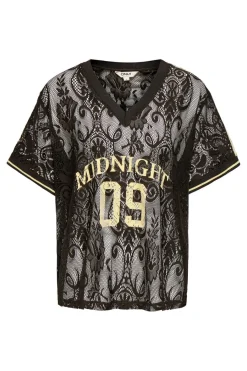 Onljules S/S V-Neck Lace Top