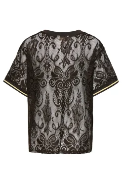 Onljules S/S V-Neck Lace Top