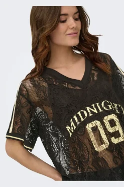 Onljules S/S V-Neck Lace Top