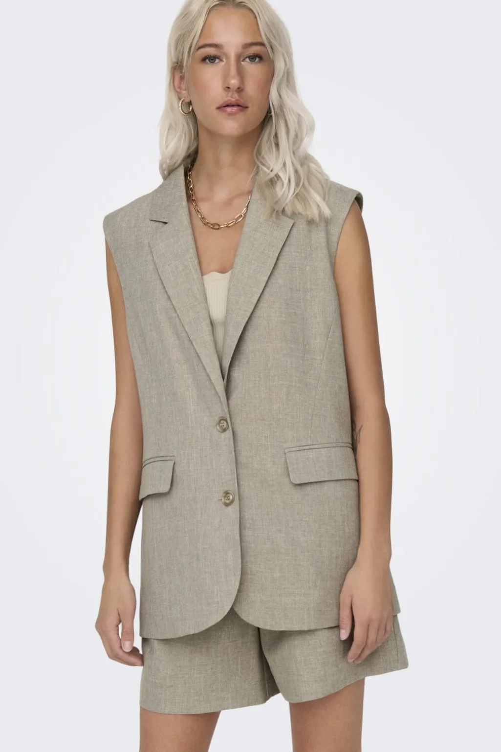 Onllinda S/L Mel Oversize Waistcoat Tlr 15314265