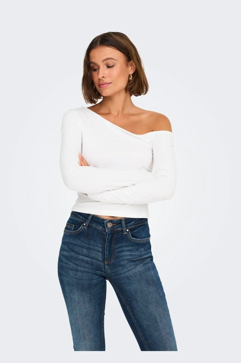 Onllive Love Life L/S Oneshoulder Topjrs