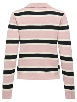 Onllondon Ls Stripe Polo Cc Knt