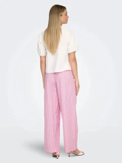 Onlloris Striped Wide Pull Up Pants