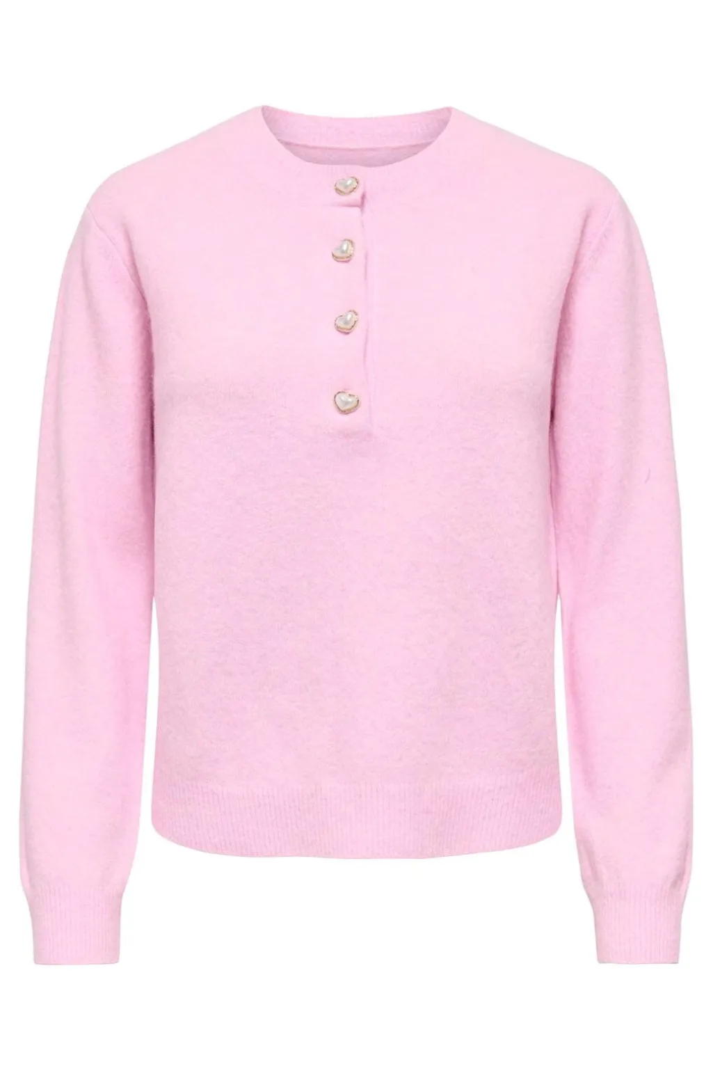 Onlmacey Ls Oneck Half Button Knt