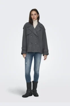 Onlmaisy Short Wool Life Trench Nc