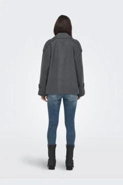 Onlmaisy Short Wool Life Trench Nc