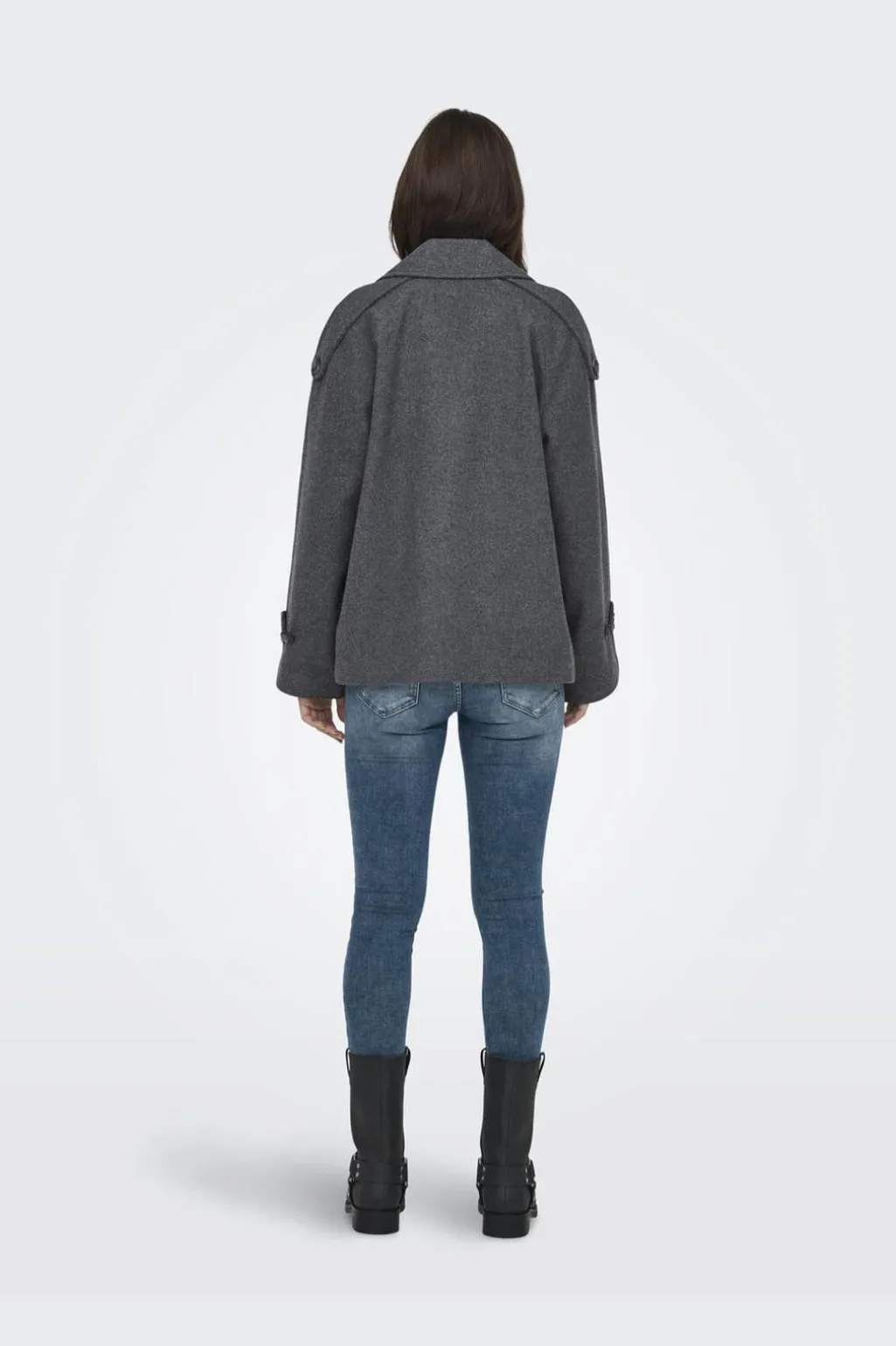 Onlmaisy Short Wool Life Trench Nc