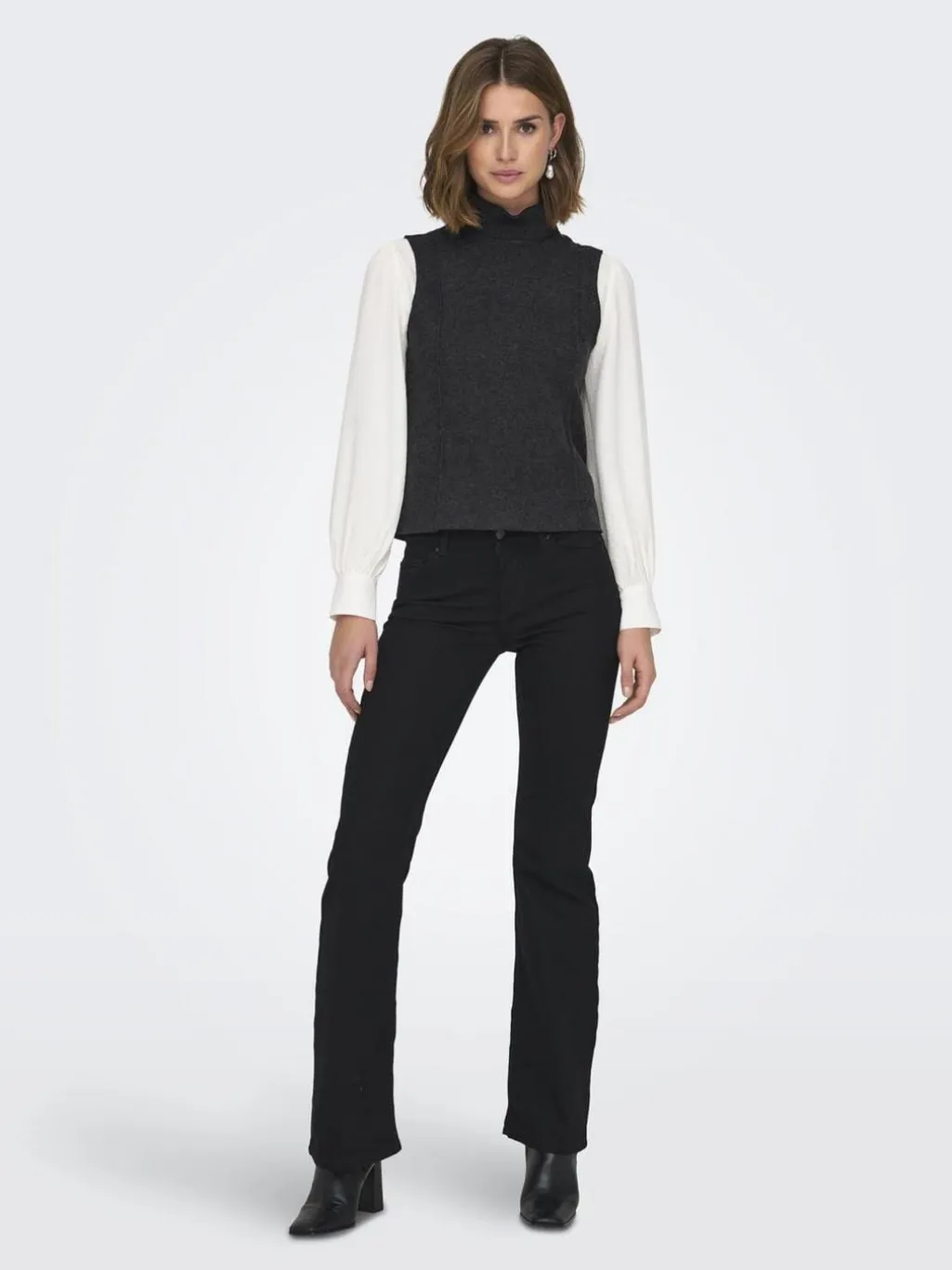 Onlmatty S/L Soft Roll Neck Top Cc Swt
