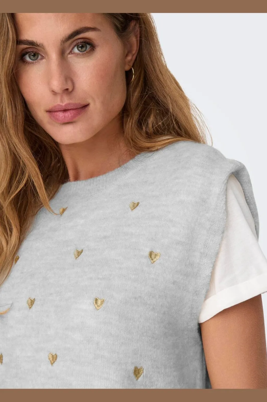 Onlmelody Sl Embroidery O-Neck Knt